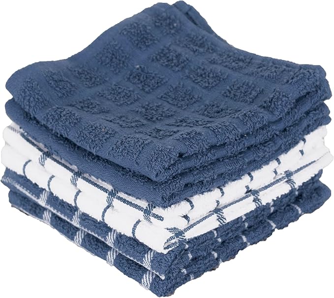 Ritz Premium 100% Cotton Terry Check Kitchen Dish Cloths by Ritz+Foodservice