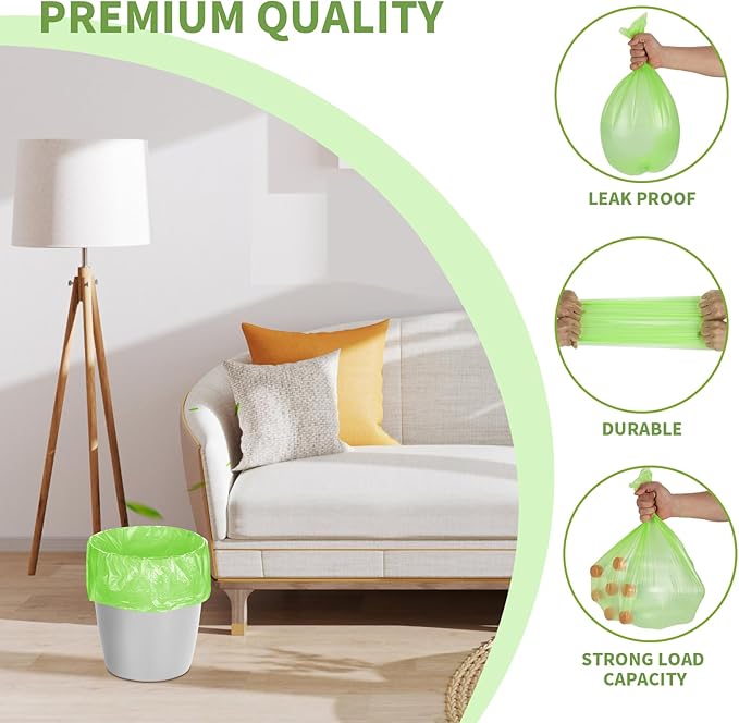 Magesh 105 Count 4 Gallon Small Trash Bags, Transparent, Leak-Proof, - Image 3