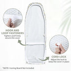 Seiritex Over The Door Ironing Board Cover 14 x 42 inch, Thick Padding and Heat - Image 2