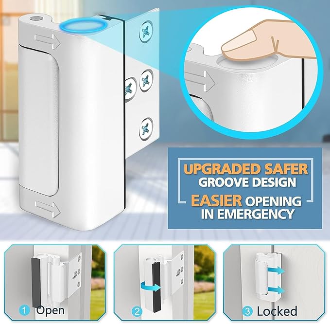 Home Security Door Reinforcement Lock - Image 4
