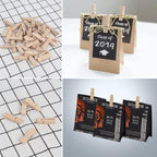 KIMOBER 1.77Inch Wide Wooden Clothespins, Sturdy Natural Wooden Craft Peg Pins - Image 6