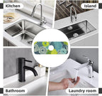 Kitchen Faucet Mat 15 x 5.5 Inch Abstract retro flower Faucet Draining Mat - Image 7