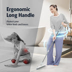 AIR U+ Grout Brush with Long Handle 180° Swivel Scrub Brush with Tweezers to - Image 7