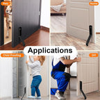 Door Stop, No Drilling Door Stoppers to Keep Door Open, Easy Pedal Kick Down - Image 3