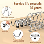 Pants Hangers Space Saving, Stackable Skirt Hangers - Image 8