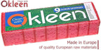 Pink Multi Use Scrub Sponges. Made in Europe. 9 Pack, 4.3x2.8x1.4 inches. - Image 2