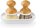 SUBEKYU Dish Brush, Bamboo Dish Scrubber Brush Set by SUBEKYU