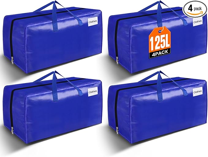 BlissTotes Moving Bags, Heavy Duty Moving Supplies & Storage Bags, Extra Large by BlissTotes
