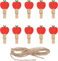 JarThenaAMCS 50 Pcs Back to School Wooden Clip by JarThenaAMCS