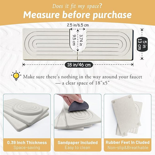 18'' Wider New Upgrade Faucet Mat - Image 2