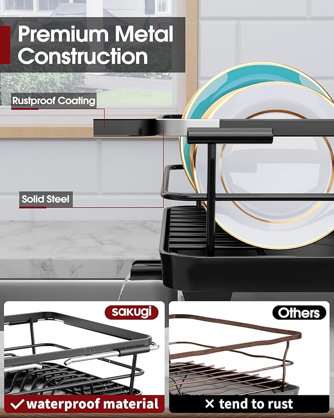 Extendable Dish Drying Rack Over Sink - Image 3
