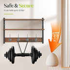 2 Tier Coat Rack Wall Mount - Image 6