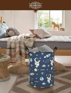 HUNRUNG Laundry Hamper, Large Canvas Fabric Lightweight Storage Basket Toy - Image 8