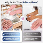 Rubber Kitchen Dishwashing Gloves - Image 5