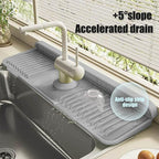 STARGAZ Silicone Faucet Mat for Kitchen Sink, Faucet Draining Mat, Sink Back - Image 4