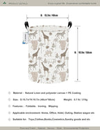 Round waterproof laundry basket, foldable storage basket, laundry Hampers - Image 2