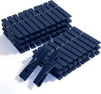 Mr. Pen- Wooden Clothes Pins, Natural Wood, 50 Pack, 2.9 Inch, Dark Blue by MrPen