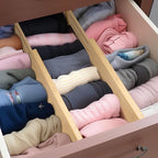Fabsome Dresser Drawer Organizers 6 Pack, 4.65'' High Adjustable from 17-22‘’ - Image 5