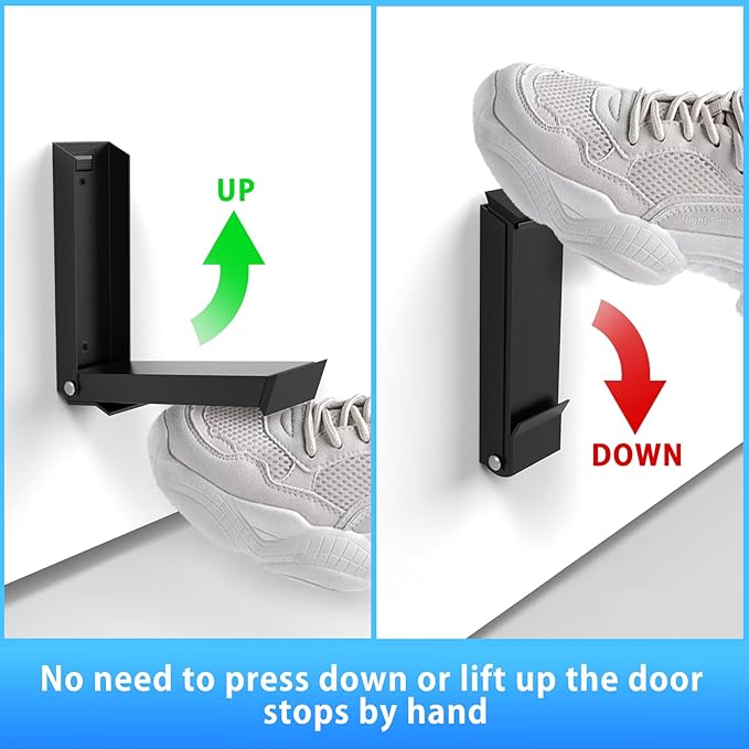 Door Stopper, No Drilling Door Stoppers, Kick Down Door Stop - Image 3