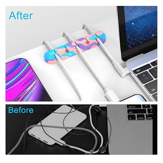 Cable Organizer, Cord Organizer Cable Management, Cable Clips USB Cable Holder - Image 2