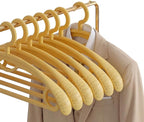 Plastic Clothes Hanger, Extra Thick Plastic Wide Shoulder Adult 360 Degrees by GEMWONDER