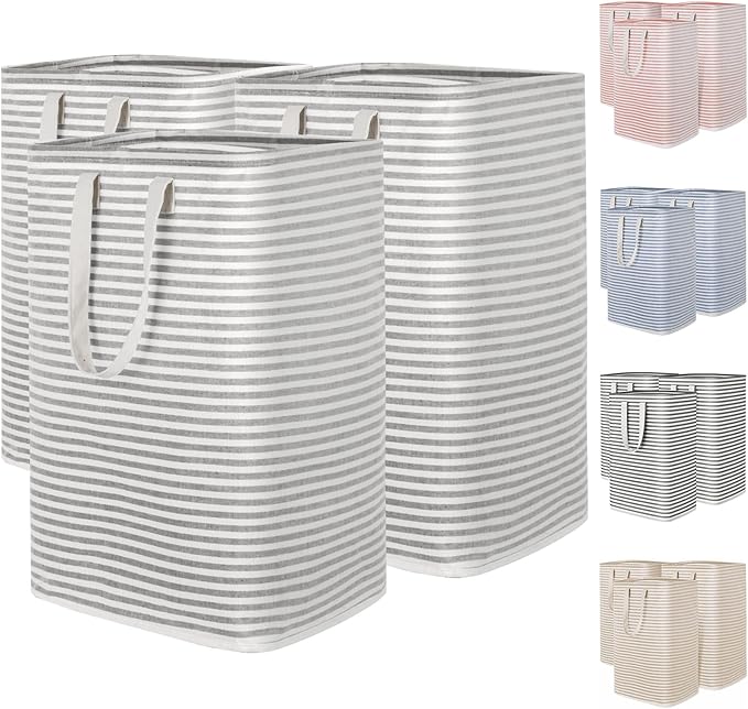 Lifewit 3 Pack Laundry Hamper Large Collapsible Laundry Baskets, Freestanding by Lifewit