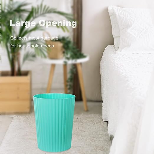 JiatuA Small Trash Can Plastic Wastebasket Round Garbage Container Bin - Image 2