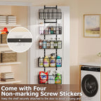 Adjustable Over The Door Organizer, Metal Hanging Door Organizer - Image 9