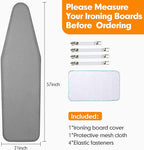 Ironing Board Cover and Pad, 21x54 Extra Large Thick Iron Padding, Scorch & - Image 6