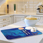 Super Absorbent Dish Drying Mat, Microfiber Fast-Drying Dish Mat, Kitchen Dish - Image 6