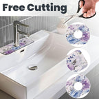 Lavender Flowers Kitchen sink faucet pad, strong water absorption, anti slip - Image 3