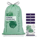happimess 13.2 Gallon Drawstring Trash Bags, Compostable, Bio-Based by Happimess