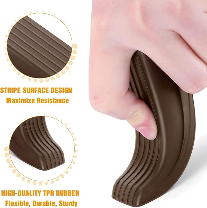 Crosize 5 Pack Door Stoppers for Bottom of Door, Premium Rubber Door Stops - Image 3
