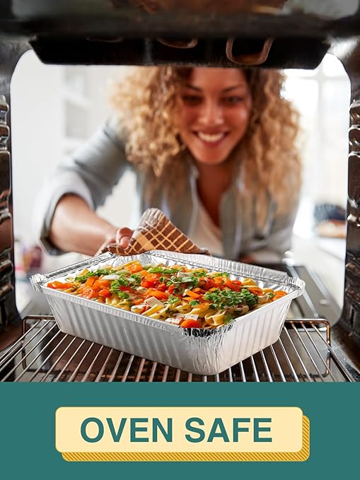 50 Pack 8x6 Disposable Aluminum Pans - Image 4