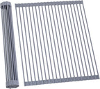 Ohuhu Sink Drying Rack, 20.5" W x 16.1" L Over The Sink Roll-Up Dish Drainer by Ohuhu