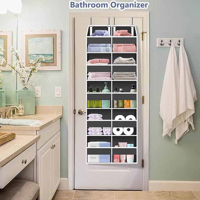 Heavy Duty Over The Door Organizer 5 Tiers, Extra Large Behind Door Storage of - Image 8