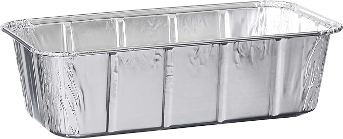 PLASTICPRO [2 Lb 10 Pack Disposable Loaf Pans Aluminum Tin Foil Meal Prep by PLASTICPRO
