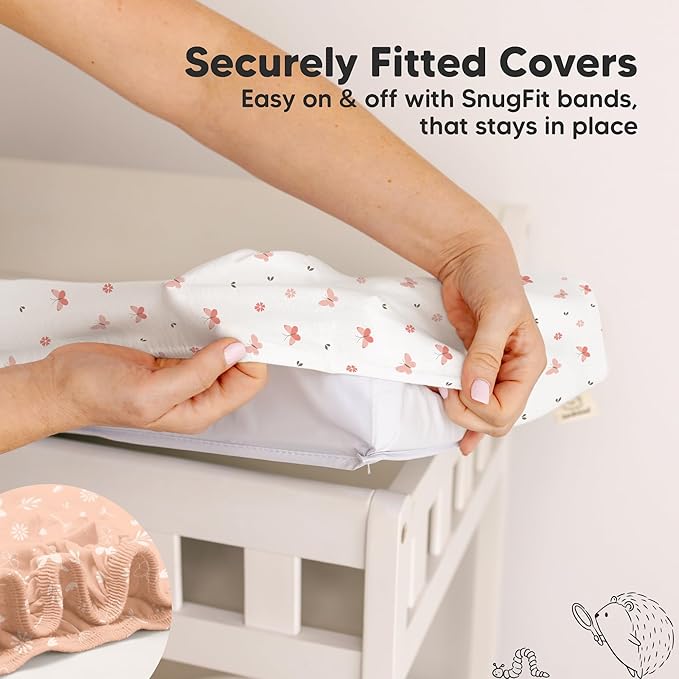 2-Pack Baby Changing Pad Cover for Girl, Boy - Image 5
