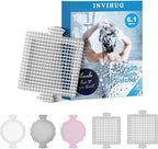 INVIHUG, 25 Pack, Disposable Shower Drain Hair Catcher Mesh Stickers, by BathroomRoomShowerDrainDrainStrainerAccessories