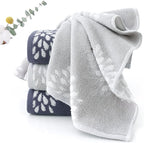 Pidada Hand Towels Set of 2 Hydrangea Floral Pattern 100% Cotton Absorbent Soft - Image 3