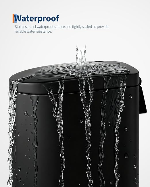 Garvee 13 gal / 50 L Metal Kitchen Trash Can - Image 5