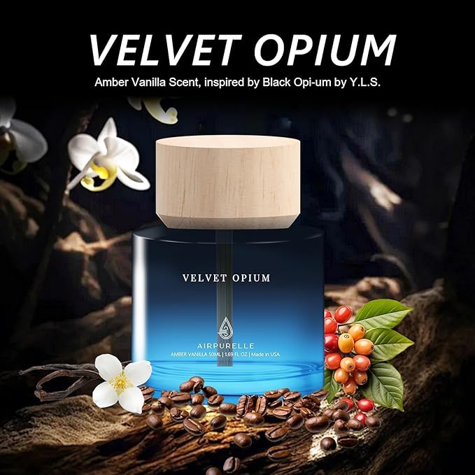 Car Air Freshener 50ML Car Air Fresheners Diffuser, Amber Vanilla Fragrance Oil - Image 6