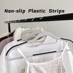 30 Pack Plastic Clothes Hangers- 16.5 Inch Slim Space Saving Hangers - Image 6