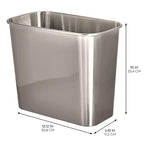 iDesign Stainless Steel Bathroom Trash Can –Mia Collection - Image 3