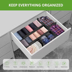 ANTOWIN 4 Pack Expandable Drawer Dividers, 4.7'' High, Extend from 12.2'' to - Image 6