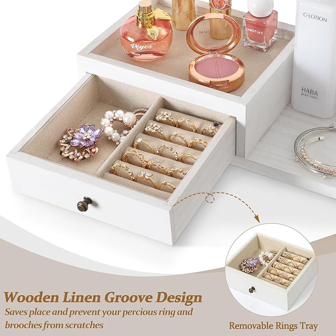 VINAEMO Jewelry Organizer Hanging Wall Mounted Jewelry Holder - Image 4