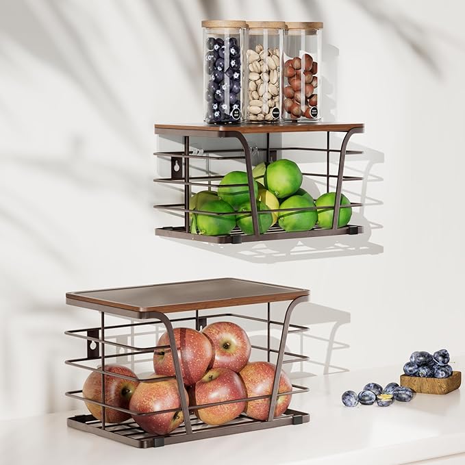 Extra Large 2 Pack Potato and Onion Storage Bins, Stackable Storage Pantry - Image 4