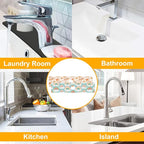 2 Pack Cute Rainbow Sink Splash Guard Faucet Mat Boho Rainbow Butterfly Super - Image 7