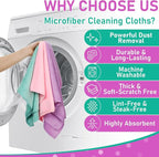 Newwiee 6 Pcs Extra Large Microfiber Cleaning Cloth 30" x 20" Washable Reusable - Image 4