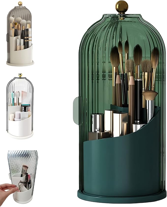Concealed Toothbrush Holder, Rotating Bathroom Organizer Countertop, Toothbrush by Unknown